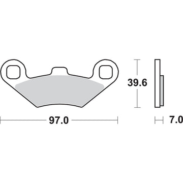 SBS Off-Road Sintered Brake Pads - Polaris 716SI