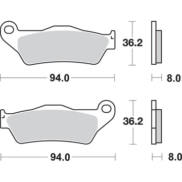 SBS Off-Road Sintered Brake Pads 671SI