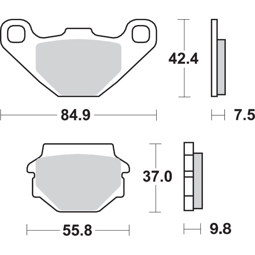 SBS Off-Road Sintered Brake Pads 546SI