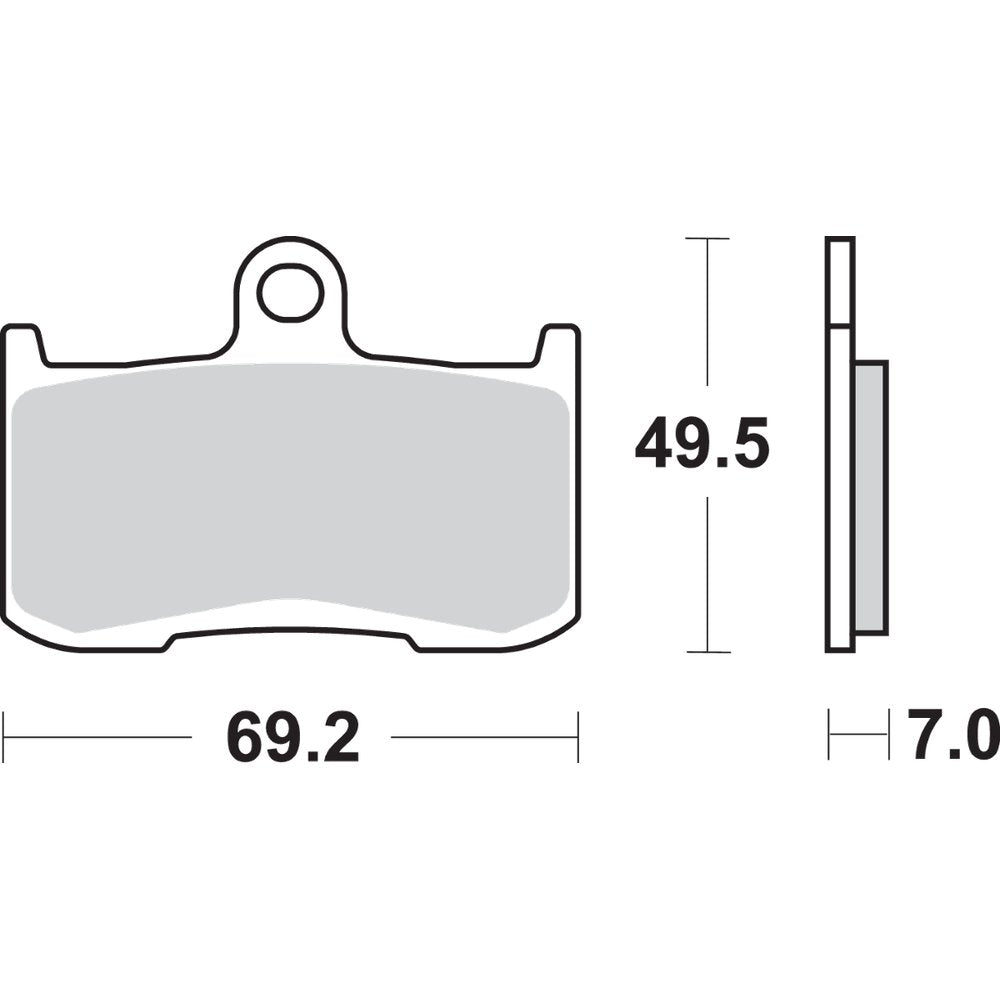 SBS Dual Carbon Brake Pads - NSR250R 782DC