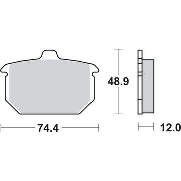 SBS Ceramic Brake Pads 549H.HF