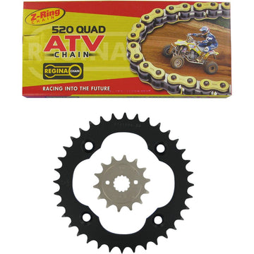 REGINA Chain and Sprocket Kit - Suzuki - Quad Racer - '06-'09 135QUAD/096KSU026