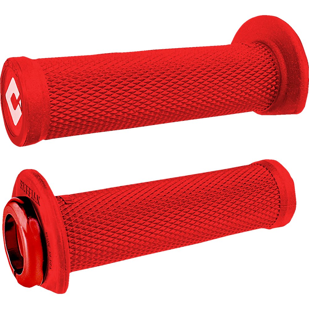 ODI Ruffian 2.1 Lock-On Grips - ATV/PWC - Bright Red/Red J33RFR-R