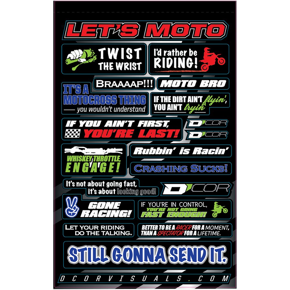 D'COR VISUALS Decal Sheet - MotoTalk 40-90-114