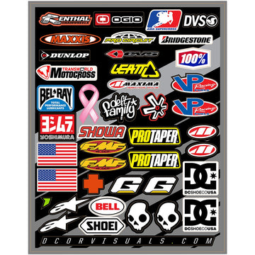 D'COR VISUALS Decal Sheet - Helmet Logos 40-90-104