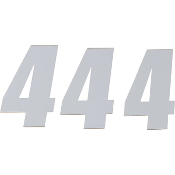 D'COR VISUALS SX Plate Number - #4 - White - 6" 45-16-4