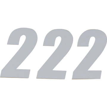 D'COR VISUALS SX Plate Number - #2 - White - 6" 45-16-2