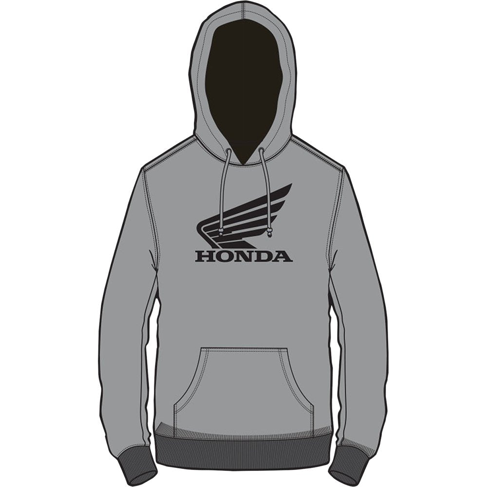D'COR VISUALS Honda Wing Sweatshirt - Gray - Medium 85-204-2