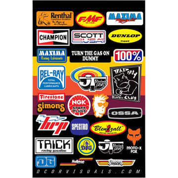 D'COR VISUALS Decal Sheet - Throwback 40-90-122