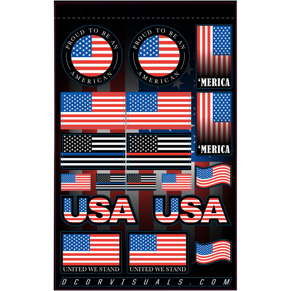 D'COR VISUALS Decal Sheet - USA 40-90-120