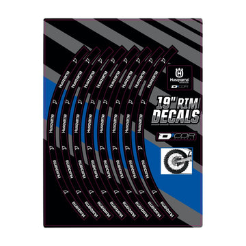 D'COR VISUALS Rim Decal - Husqvarna Logo - 19" Rear 40-80-209