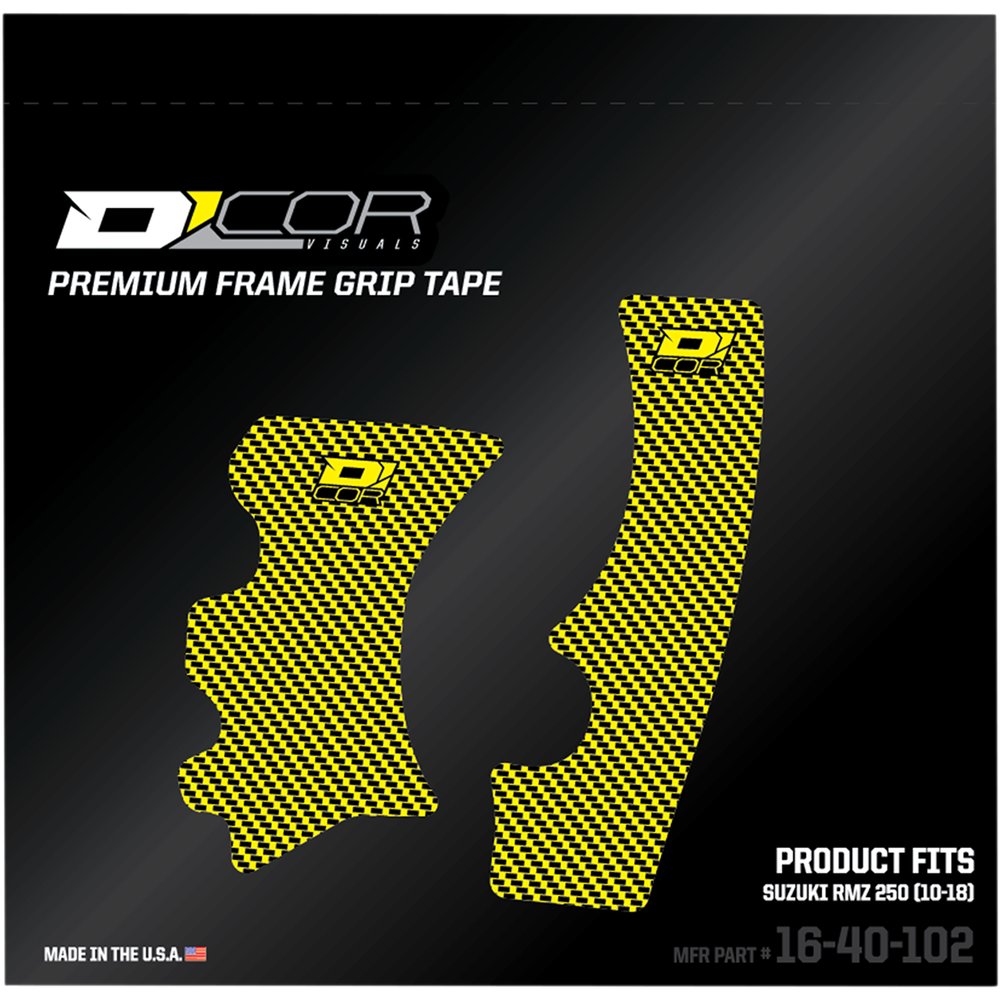 D'COR VISUALS Frame Grip Tape - Yellow - Suzuki 16-40-102