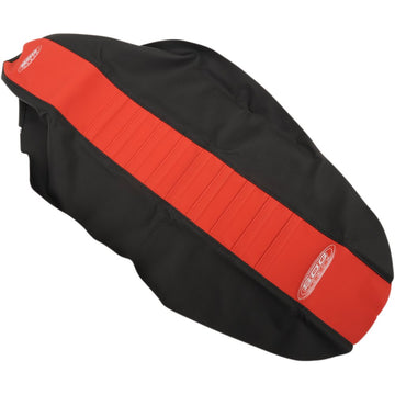 SDG Pleated Seat Cover - Red Top/Black Sides 96343RK