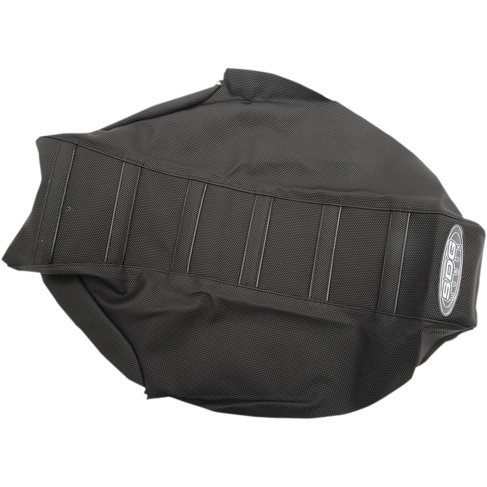 SDG 6-Ribbed Seat Cover - Black Ribs/Black Top/Black Sides 95945