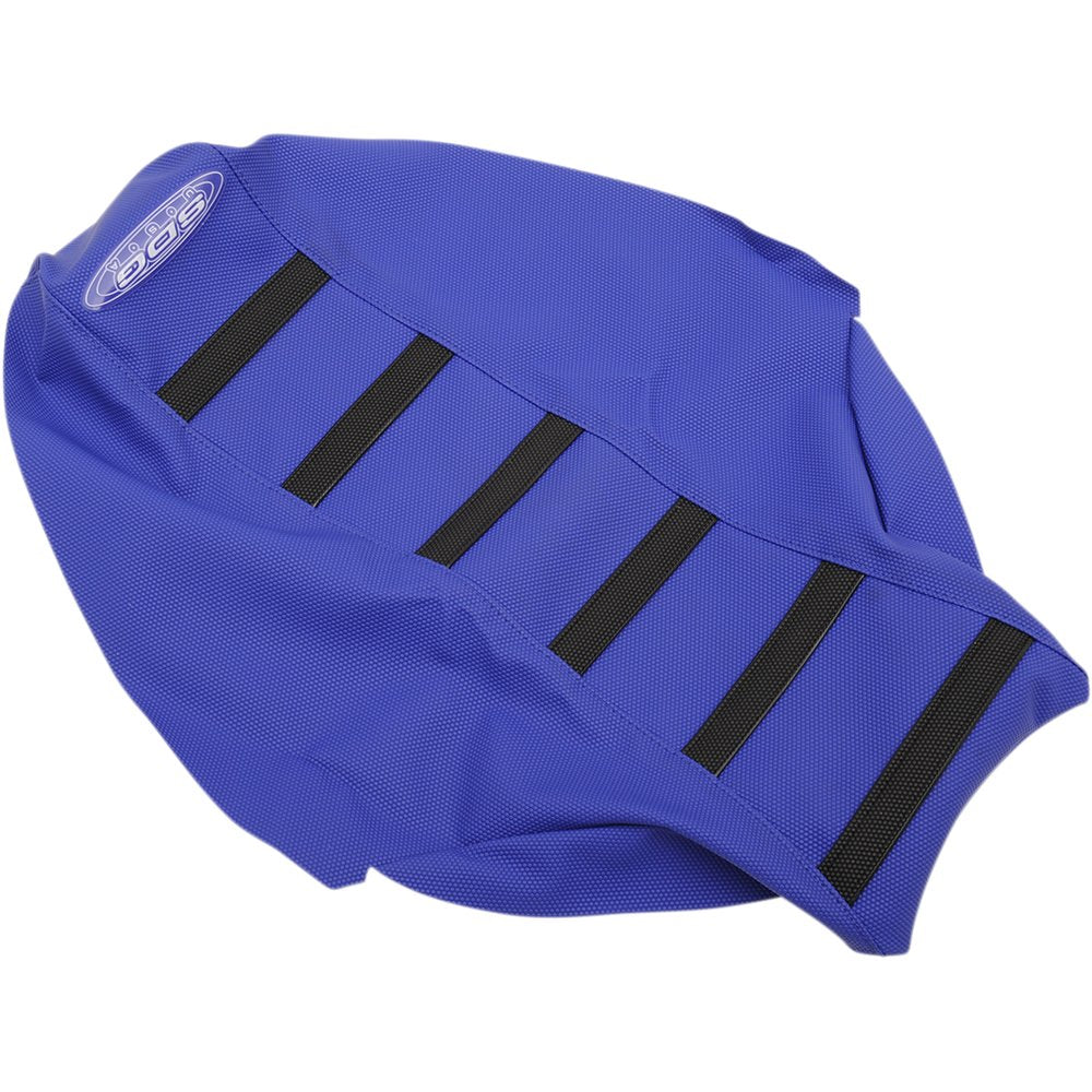 SDG 6-Ribbed Seat Cover - Black Ribs/Blue Top/Blue Sides 95938KBB