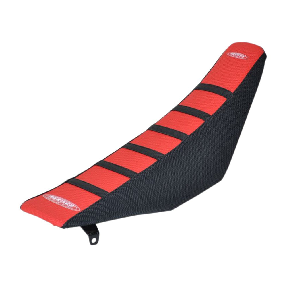 SDG 6-Ribbed Seat Cover - Black Ribs/Red Top/Black Sides 95923KRK