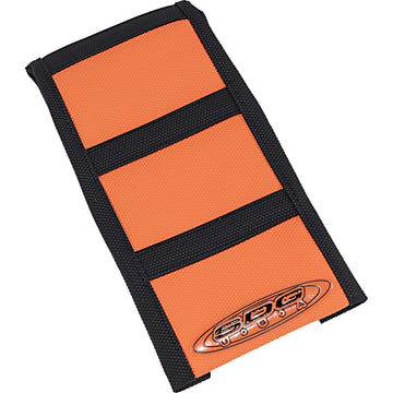 SDG 6-Ribbed Seat Cover - Black Ribs/Orange Top/Black Sides 95940KOK