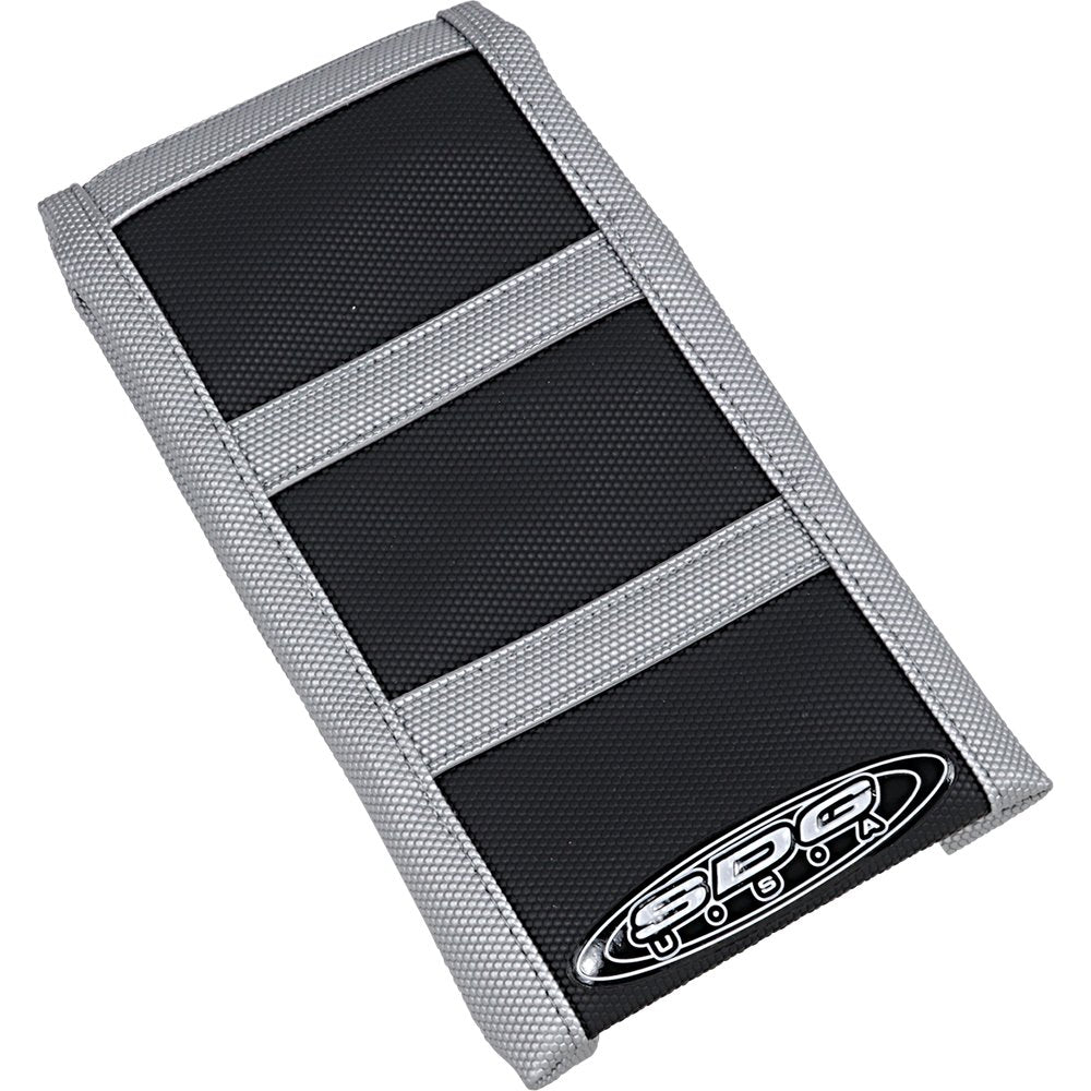 SDG 6-Ribbed Seat Cover - Gray Ribs/Black Top/Gray Sides 95940XKX