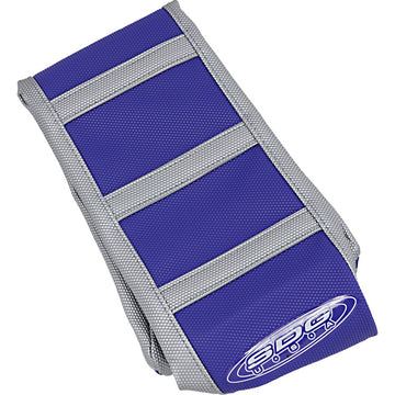 SDG 6-Ribbed Seat Cover - Gray Ribs/Blue Top/Gray Sides 95945XBX