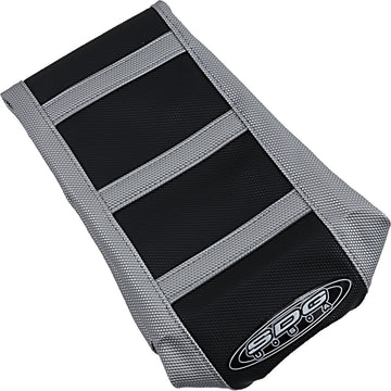 SDG 6-Ribbed Seat Cover - Gray Ribs/Black Top/Gray Sides 95945XKX