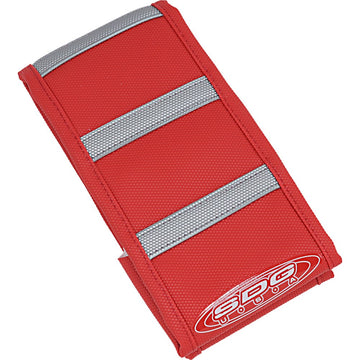 SDG 6-Ribbed Seat Cover - Grey Ribs/Red Top/Red Sides 95923XRR