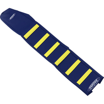 SDG 6-Ribbed Seat Cover - Yellow Ribs/Blue Top/Blue Sides 95959YDD