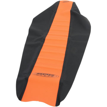 SDG Pleated Seat Cover - Orange Top/Black Sides 96358OK