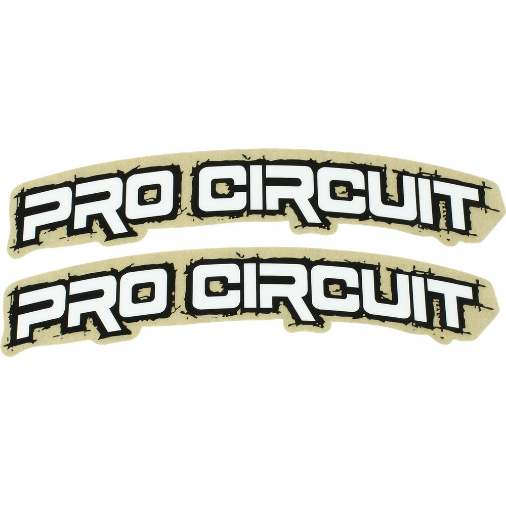 PRO CIRCUIT Font Fender Decal - Retro - White DC0010-RETRO
