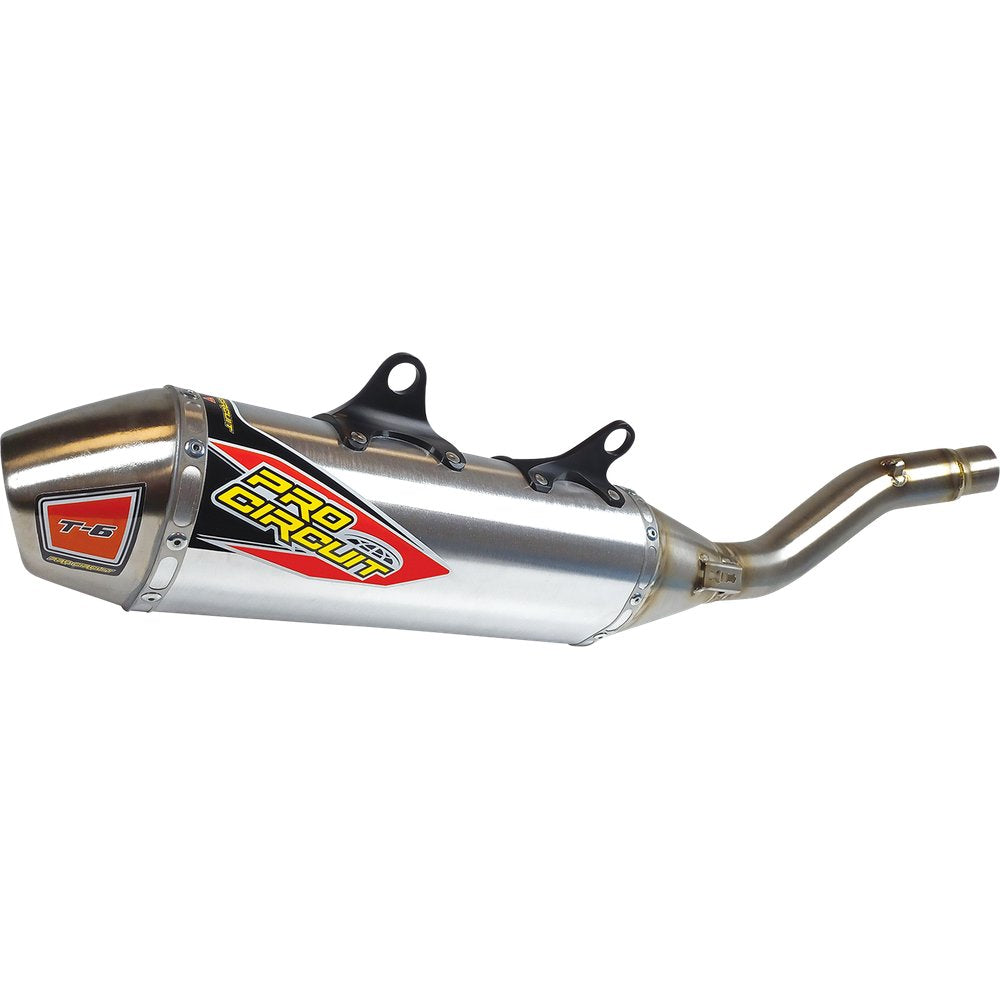 PRO CIRCUIT T-6 Slip-On Muffler - Stainless Steel 0152245A