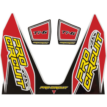 PRO CIRCUIT Ti-6 Decal - Red DC22TI6-RED