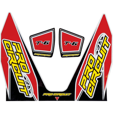 PRO CIRCUIT T-6 Decal - Red DC22T6-RED