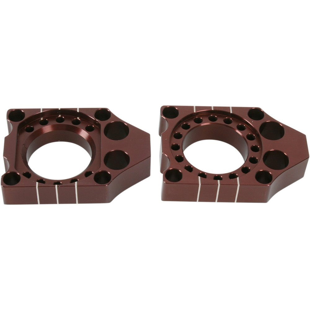 PRO CIRCUIT Axle Blocks - Brown - Kawasaki/Suzuki KAB03