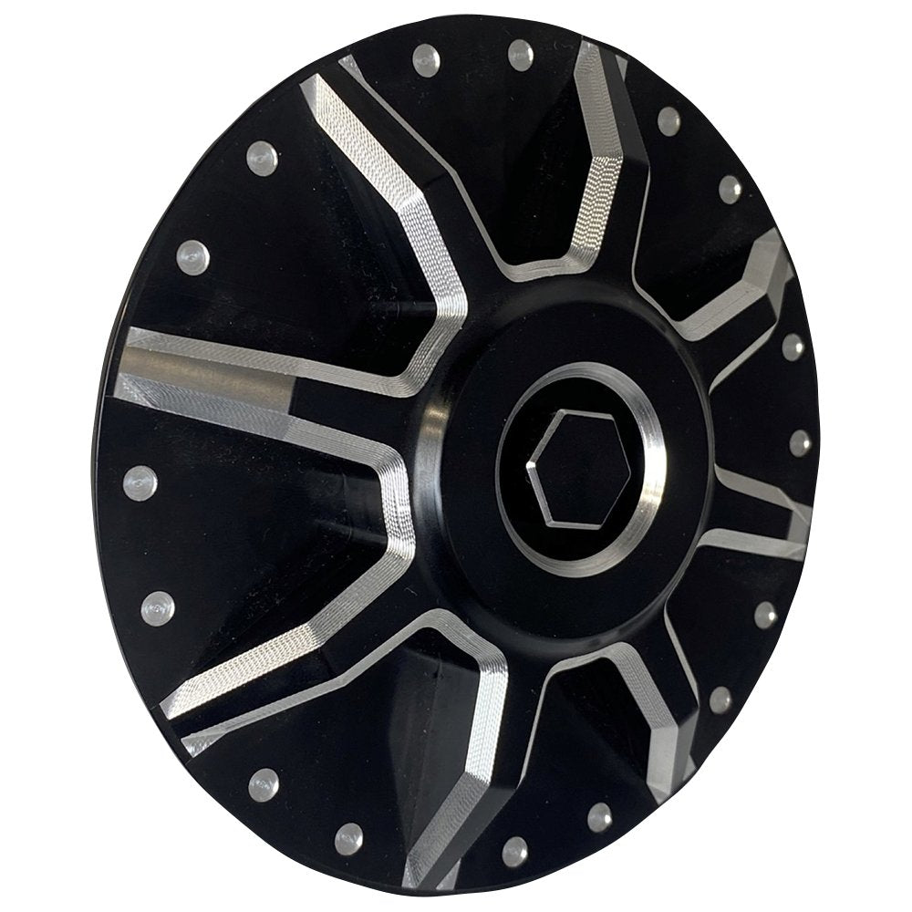 QUAD LOGIC Billet Airbox Cover for Can-Am - Black 500-1056-PU