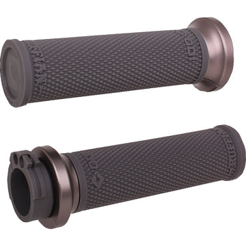 ODI Ruffian Lock-On Street Grips - Cable - Black/Gunmetal V30HCWH-H