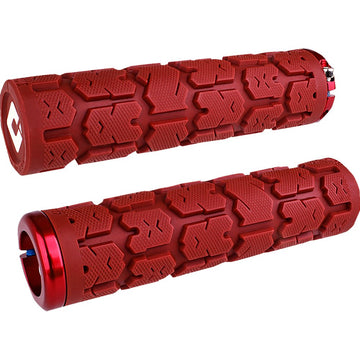 ODI Rogue 2.1 Lock-On Grips - PWC - Dark Red/Red L33RGDR-R