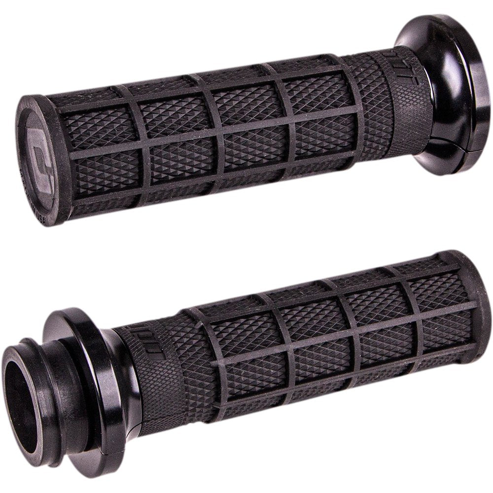 ODI Hart-Luck Signature V-Twin Lock-On* Grips - Cable - Black/Black V31HCW-BB-B