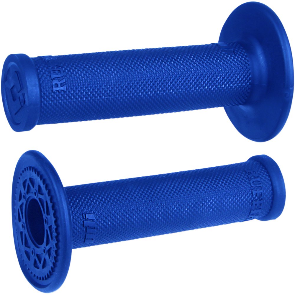 ODI Ruffian MX Single-Ply Grips - No Waffle - Blue H00RFU