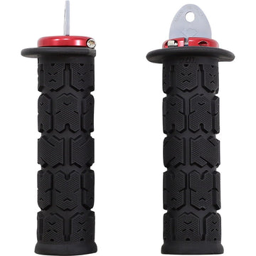 ODI Rogue ATV/PWC Grips - Black/Red J33RGB-R