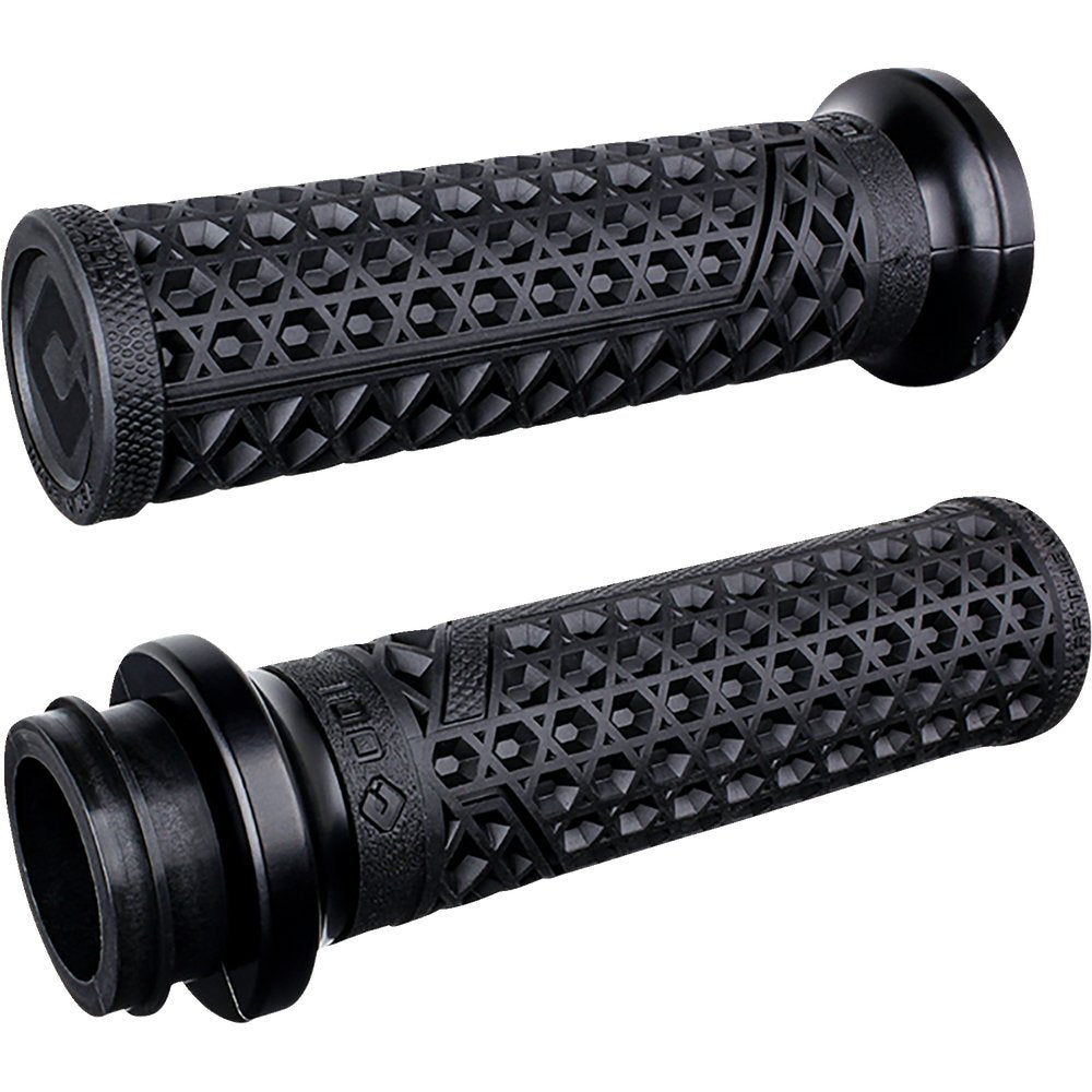 ODI Vans Harley Davidson Grips - TBW - Black/Black V31VHTWB-MB
