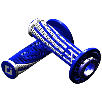 ODI Emig Pro V2 Lock-On Grips - Blue/White H36EPUW