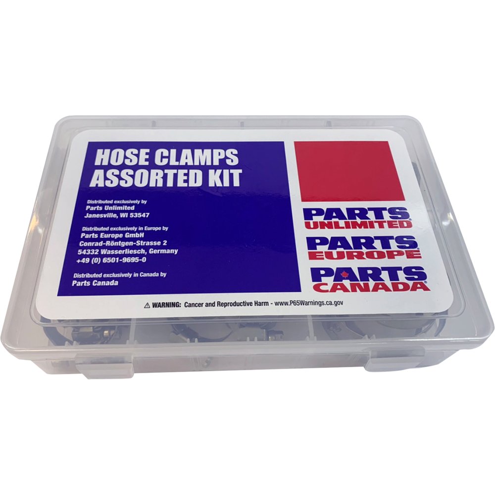 PARTS UNLIMITED Assortment Kit - Hose Clamp - 60-Pieces T03-6242K