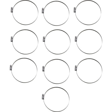 PARTS UNLIMITED Hose Clamps - Embossed - 100-120 mm - 10 Pack T03-6263-10