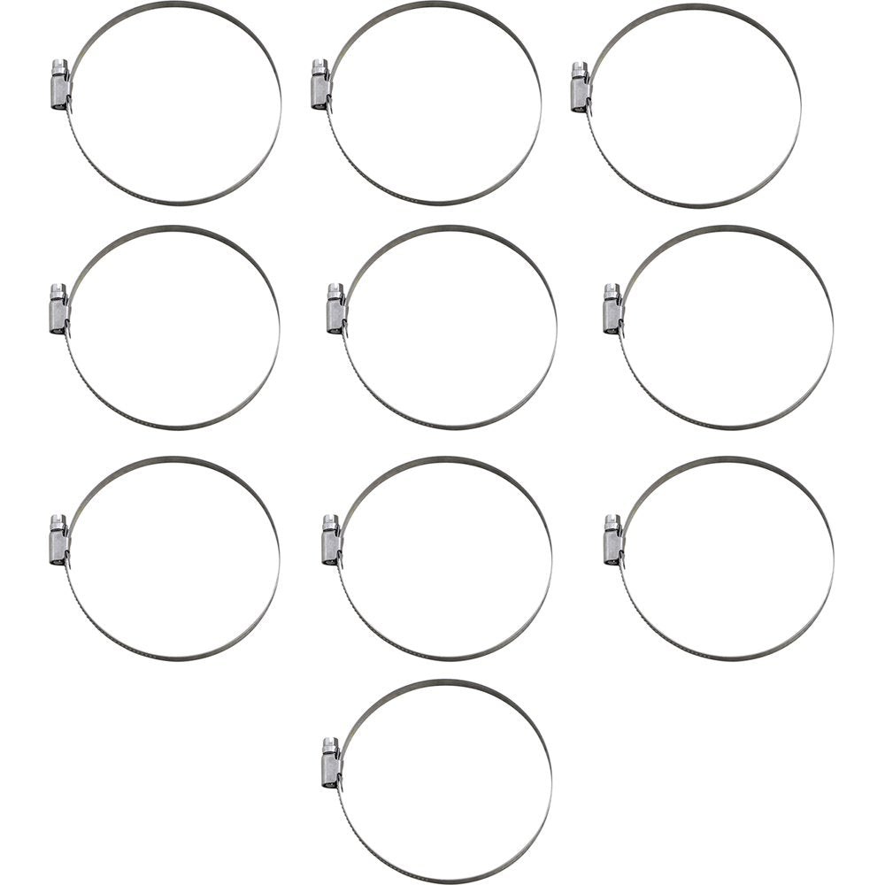 PARTS UNLIMITED Hose Clamps - Embossed - 80-100 mm - 10 Pack T03-6262-10