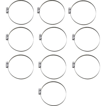 PARTS UNLIMITED Hose Clamps - Embossed - 80-100 mm - 10 Pack T03-6262-10