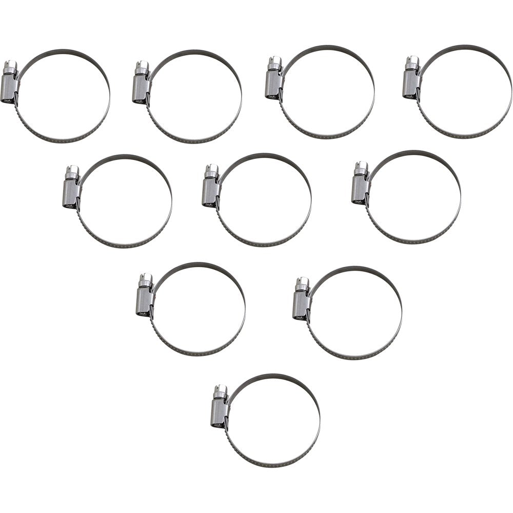 PARTS UNLIMITED Hose Clamps - Embossed - 32-50 mm - 10 Pack T03-6257-10