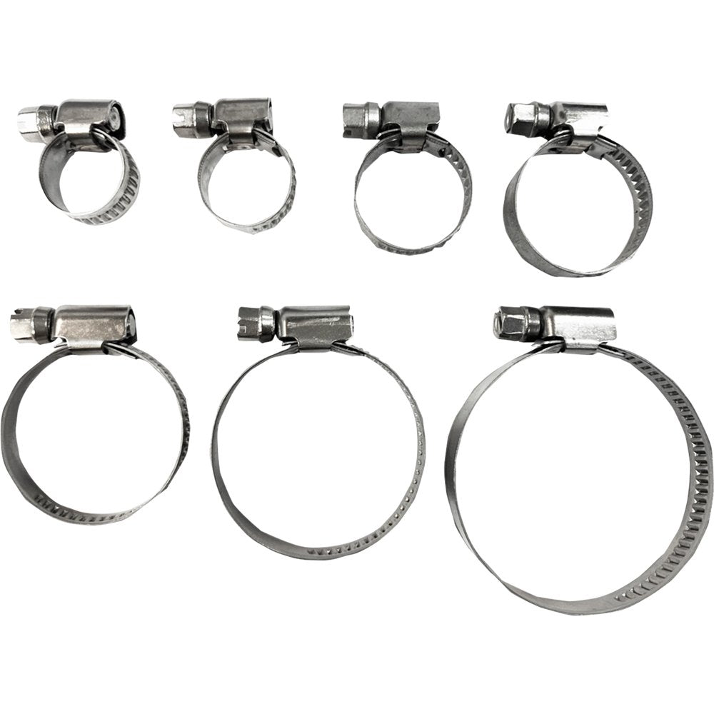 PARTS UNLIMITED Hose Clamps - Embossed - 8-12 mm - 10 Pack T03-6251-10