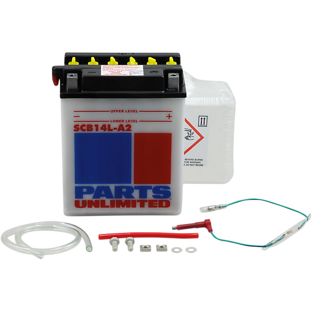PARTS UNLIMITED Battery - YB14L-A2 with Sensor SCB14L-A2-FP