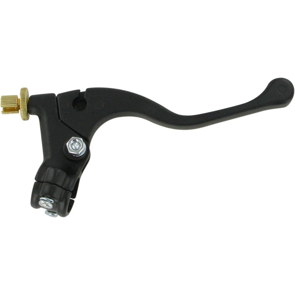 PARTS UNLIMITED Lever Assembly - Left Hand - Shorty - Honda - Black 43-1104L