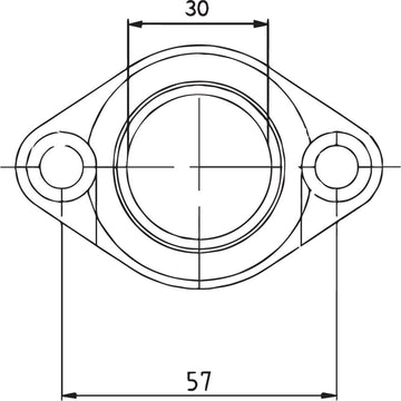 PARTS UNLIMITED Carburetor Mounting Flange - Polaris 07-100-24