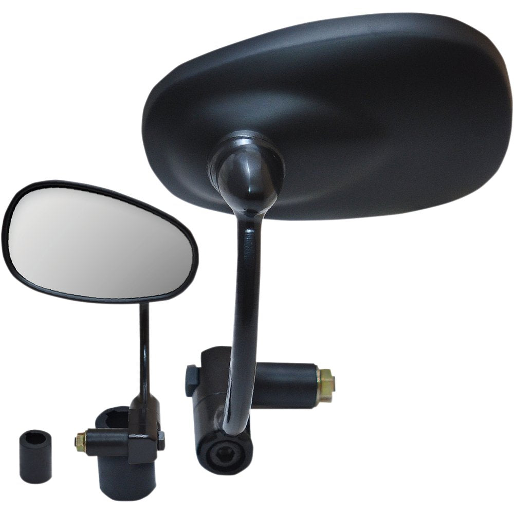 PARTS UNLIMITED Mirror - Bar End - Oval - Black - 7/8" 17013